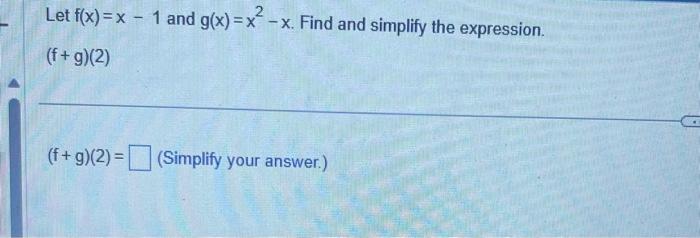 Solved Let F X X2−12 And G X 7−x Perform The Composition