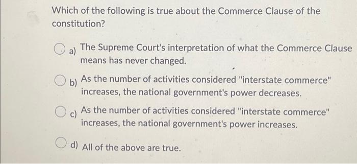 supreme court case study 4 regulation of interstate commerce answers