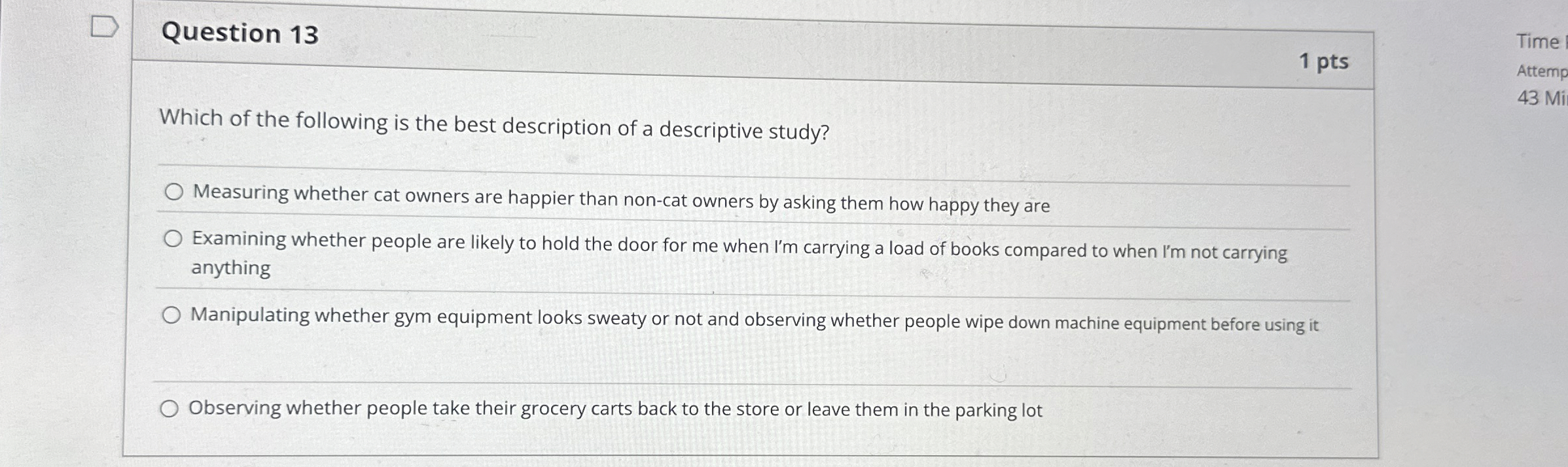 Solved Question 13Which of the following is the best | Chegg.com