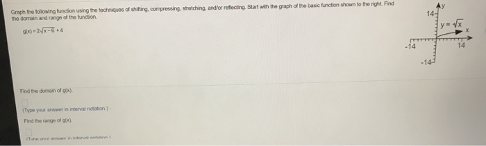 Solved 14- Graph the following function using the techniques | Chegg.com