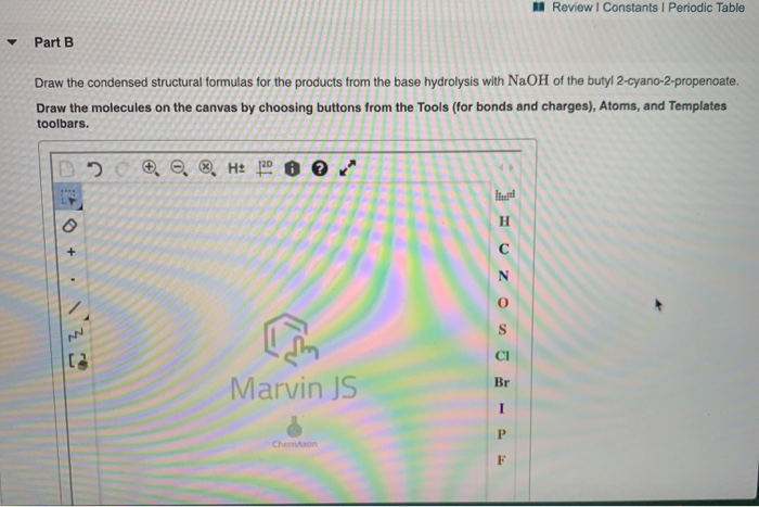 Solved Review Constants 1 Periodic Table Part A Draw the | Chegg.com
