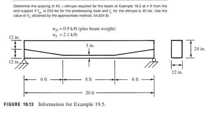 Solved Determine The Spacing Of #3 U Stirrups Required For 