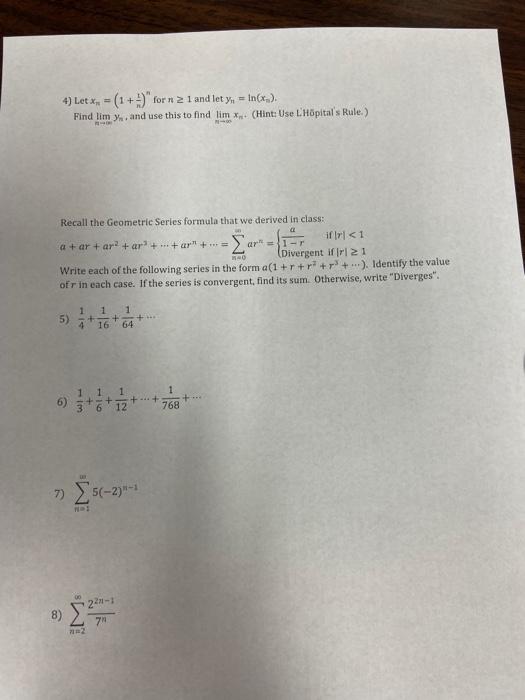 Solved In the following, determine whether each of the | Chegg.com