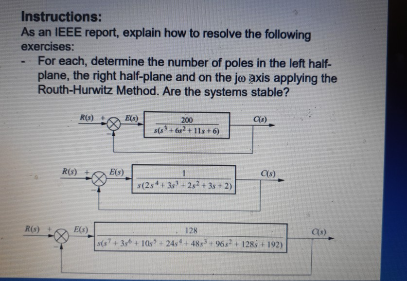 Solved Instructions: As an IEEE report, explain how to | Chegg.com