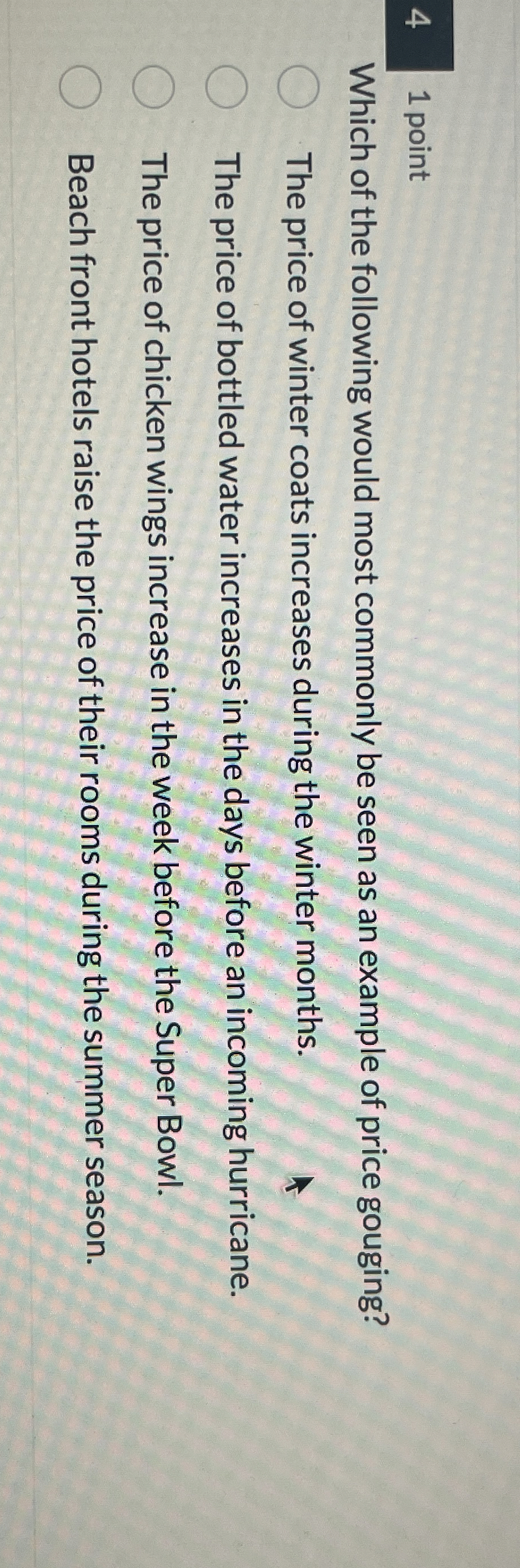 Solved 41 ﻿pointWhich of the following would most commonly | Chegg.com