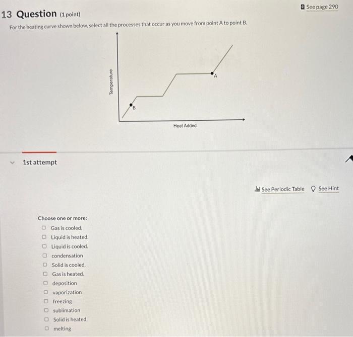 Solved For The Heating Curve Shown Below, Select All The | Chegg.com