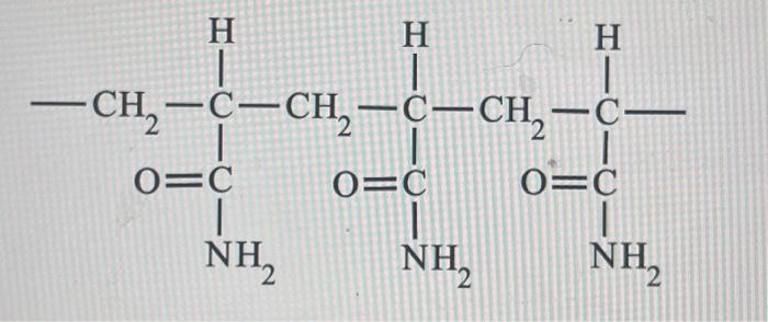 Solved polyacrylamide is a highly water absorbent organic | Chegg.com