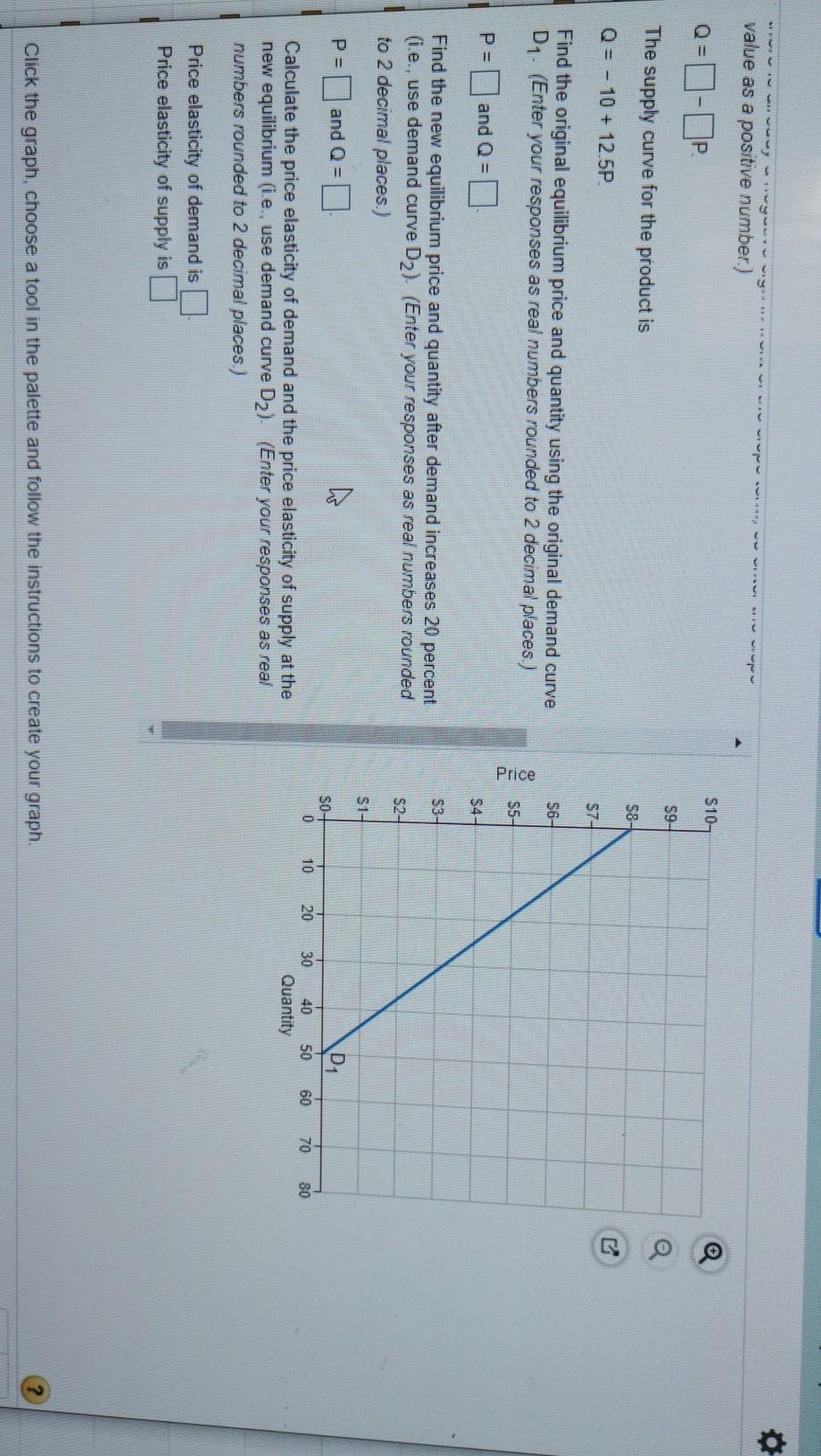 Solved The graph on the right shows a demand curve labeled | Chegg.com