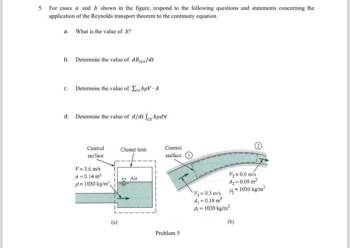 Solved For cases a and b ﻿shown in the figure, respond to | Chegg.com