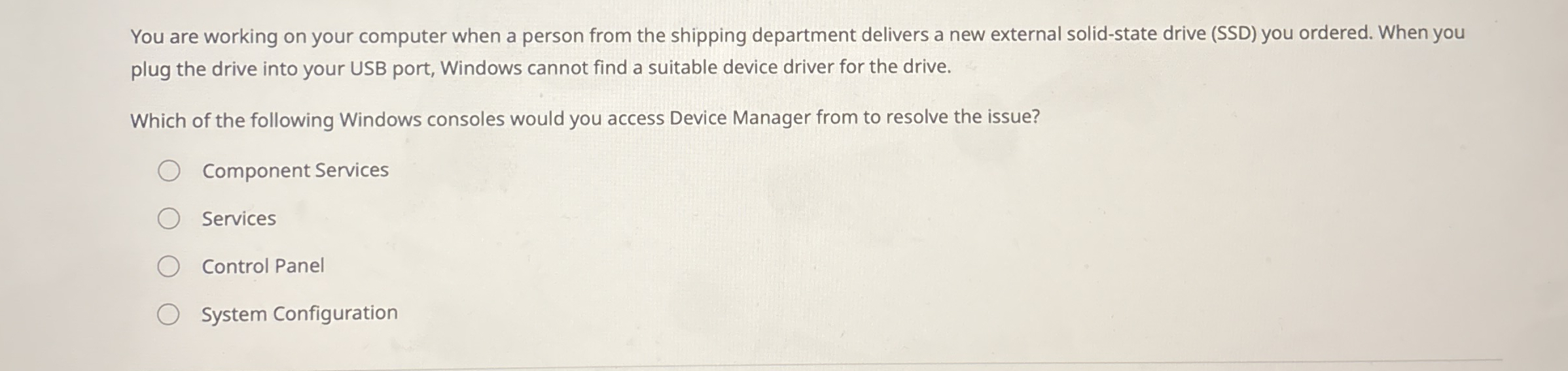 Solved You are working on your computer when a person from | Chegg.com