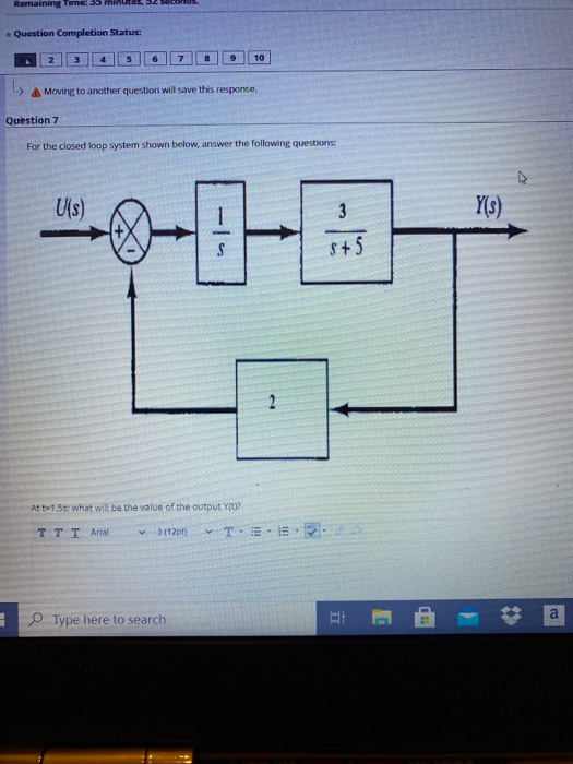 Solved Remaining Time: 35 MINUTE Question Completion Status: | Chegg.com