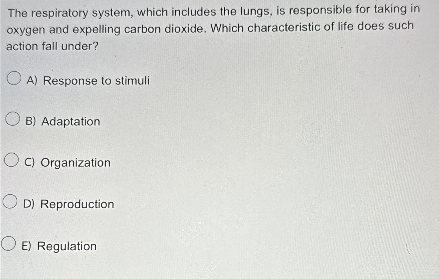 Solved The respiratory system, which includes the lungs, is | Chegg.com