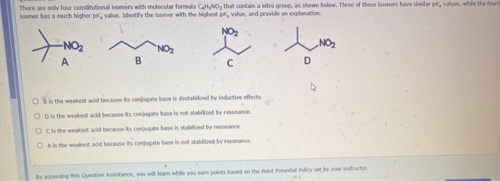 Solved There are only four constitutional isomers with | Chegg.com