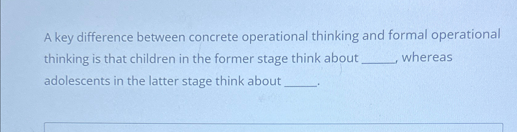 Formal 2024 operational thinking