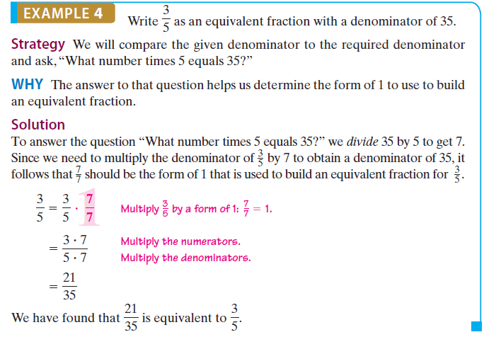 Solved: Write each fraction as an equivalent fraction with the