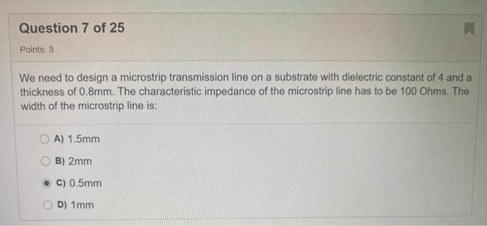 Solved Question 7 of 25 Points: 3 We need to design a | Chegg.com