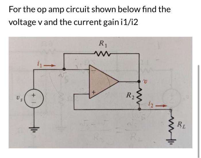Solved For the op amp circuit shown below find the voltage v | Chegg.com