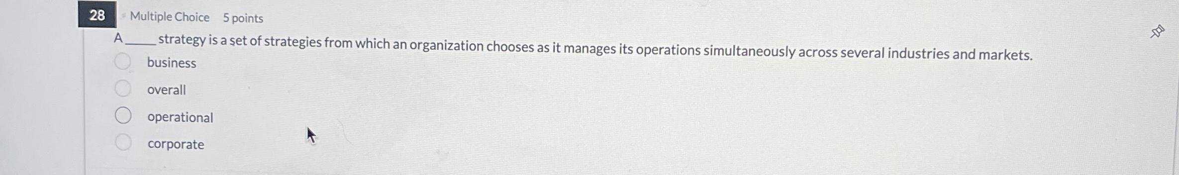 Solved 28Multiple Choice5 ﻿pointsA q ﻿strategy is a set of Chegg com