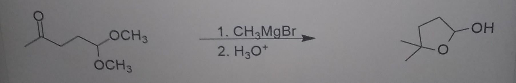 Solved ОН OCH3 1. CH3MgBr 2. НО* осно | Chegg.com