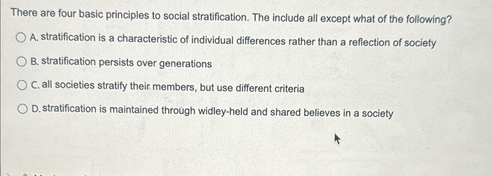 Solved There are four basic principles to social | Chegg.com