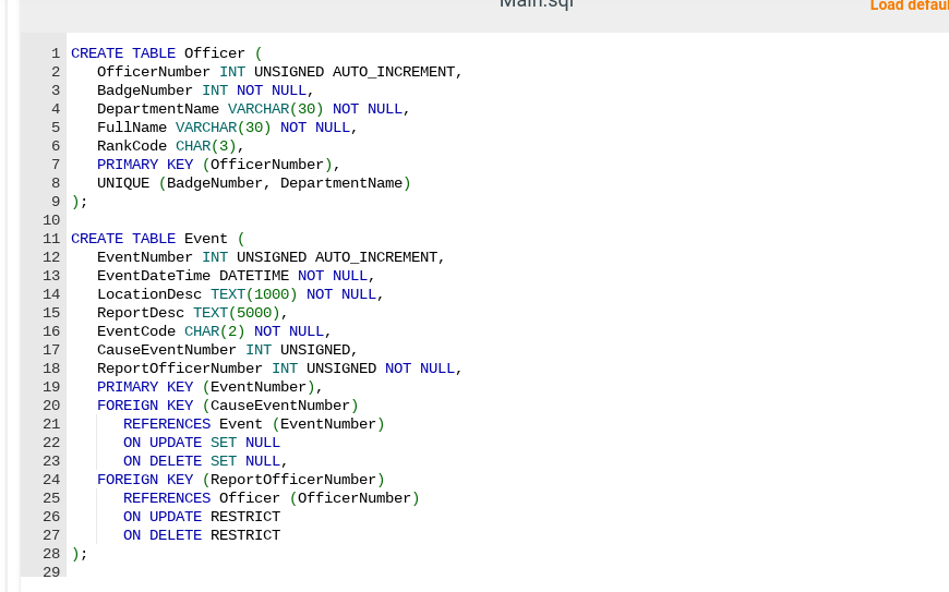 Solved Every code I have put in results in error, I have | Chegg.com