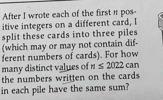 Solved After I wrote each of the first n positive integers | Chegg.com