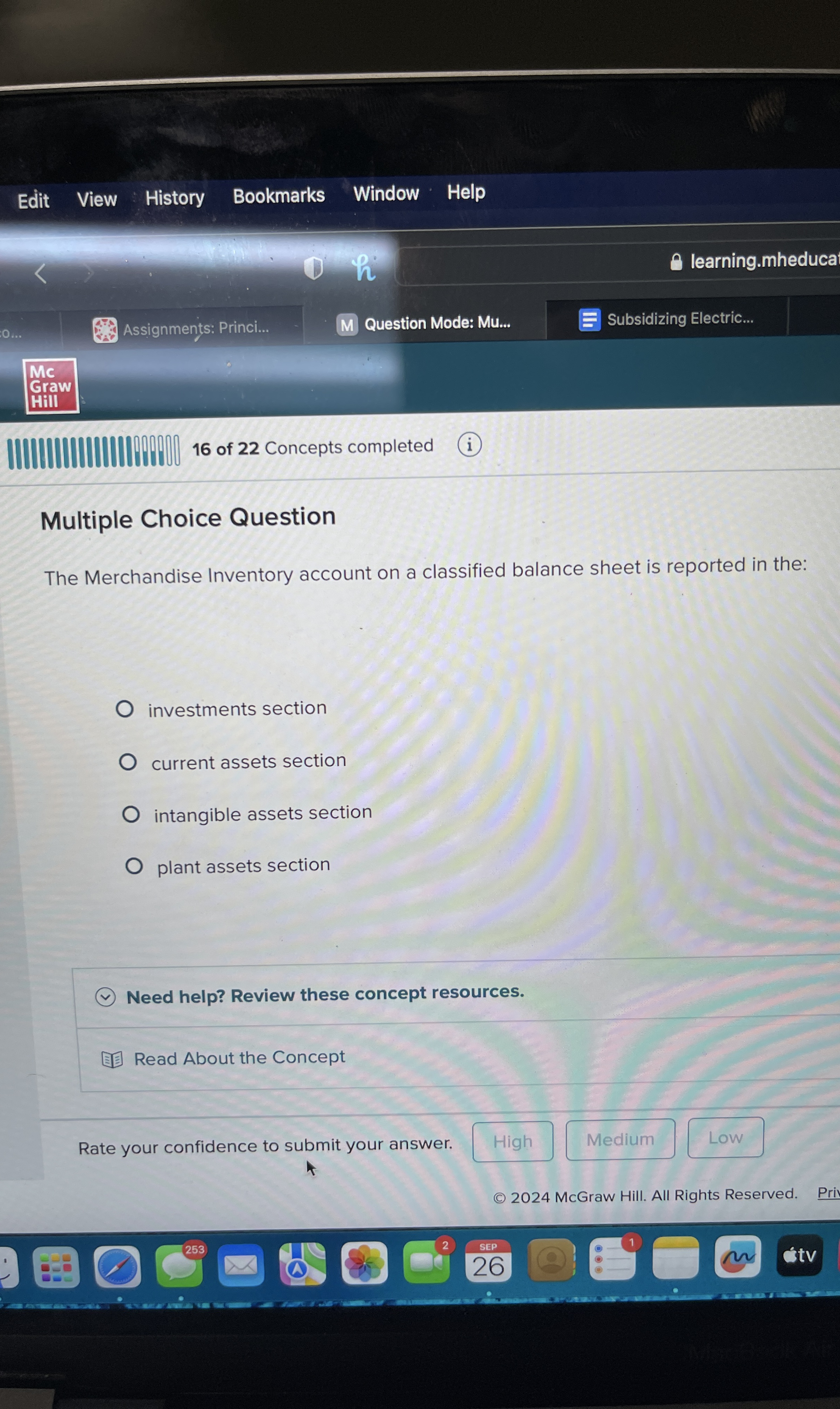Solved Multiple Choice QuestionThe Merchandise Inventory | Chegg.com