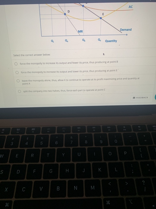 Solved The below graph shows the demand and cost curves for | Chegg.com