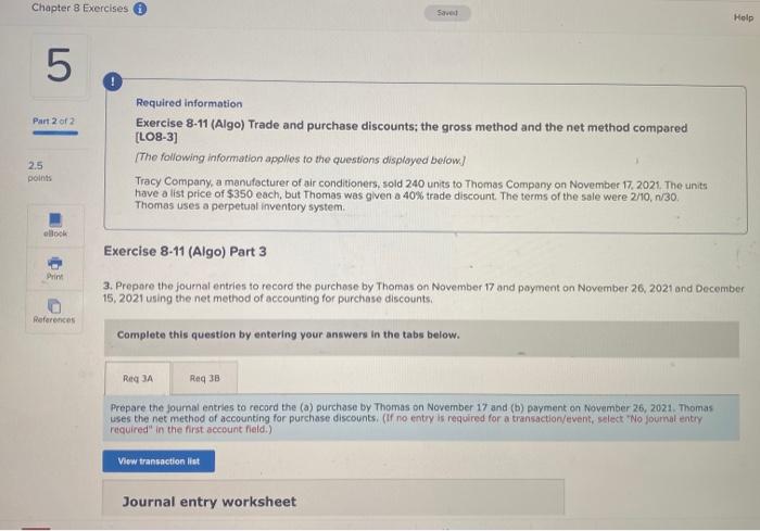 Solved Chapter 8 Exercises Sed Help Sa 4 Part 1 of 2 | Chegg.com