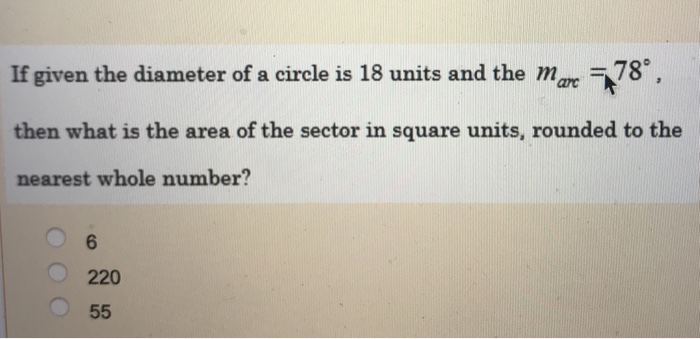 Solved Which of the following points is on the circumference | Chegg.com