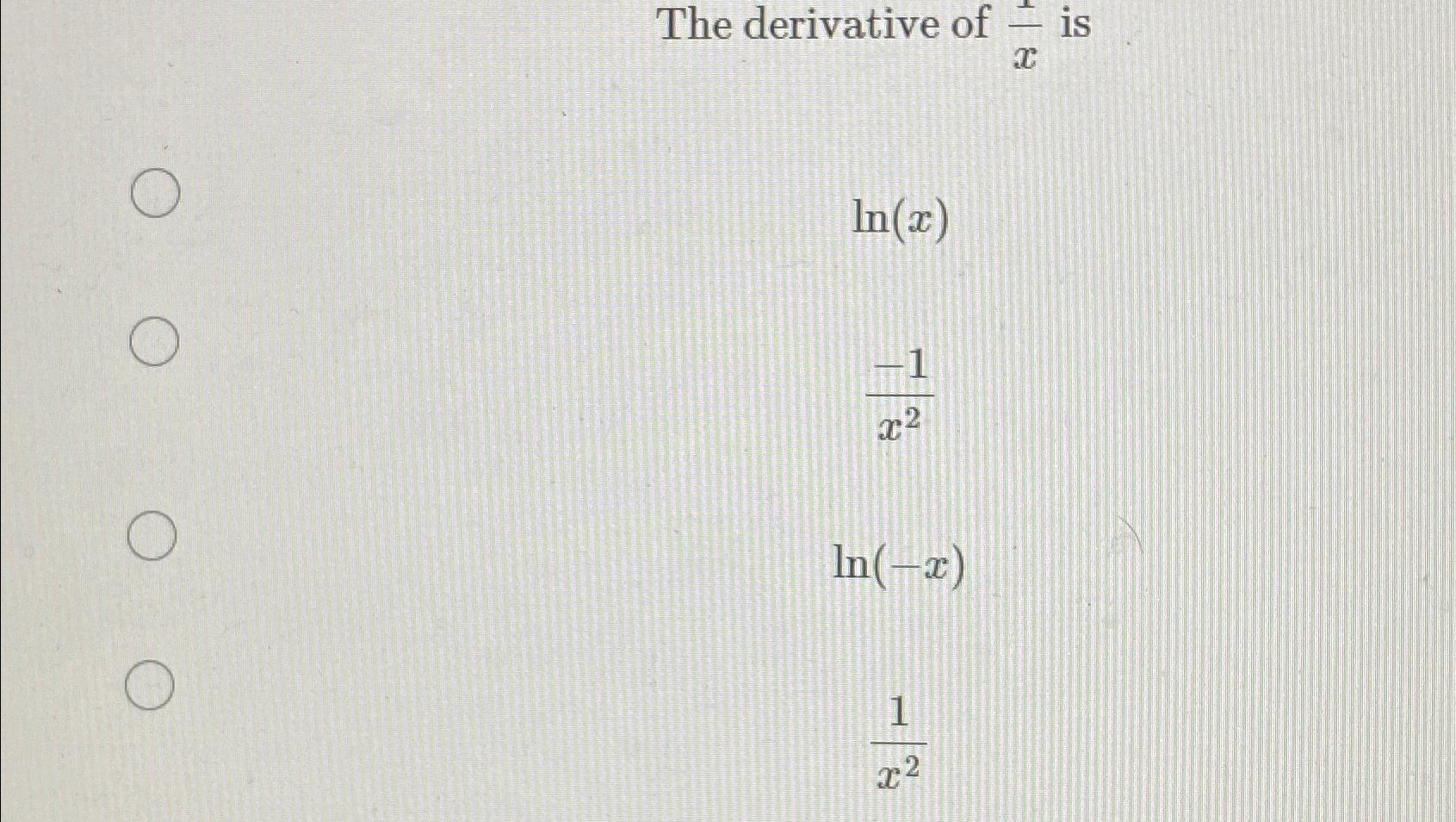 solved-the-derivative-of-xx-isln-x-1x2ln-x-1x2-chegg