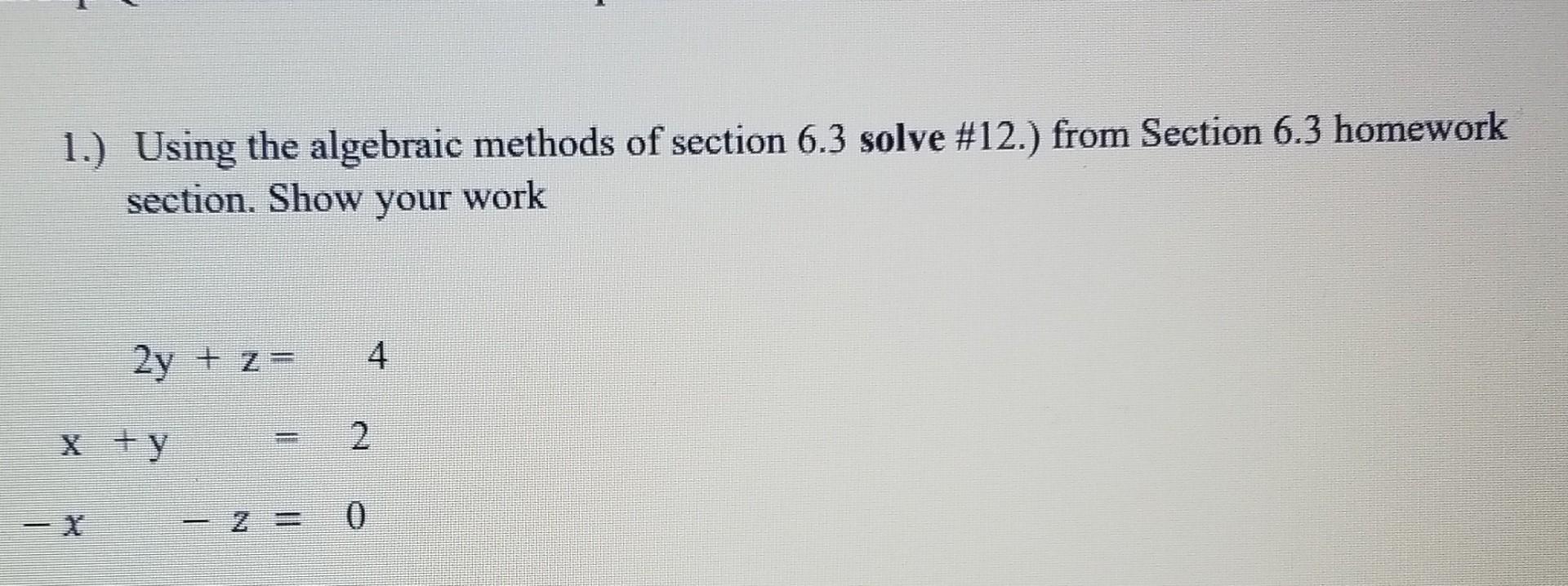 algebra lab standard 6.3 homework answers