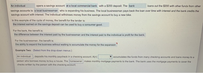 Solved The cycle of money is: (Select the best response.) O | Chegg.com