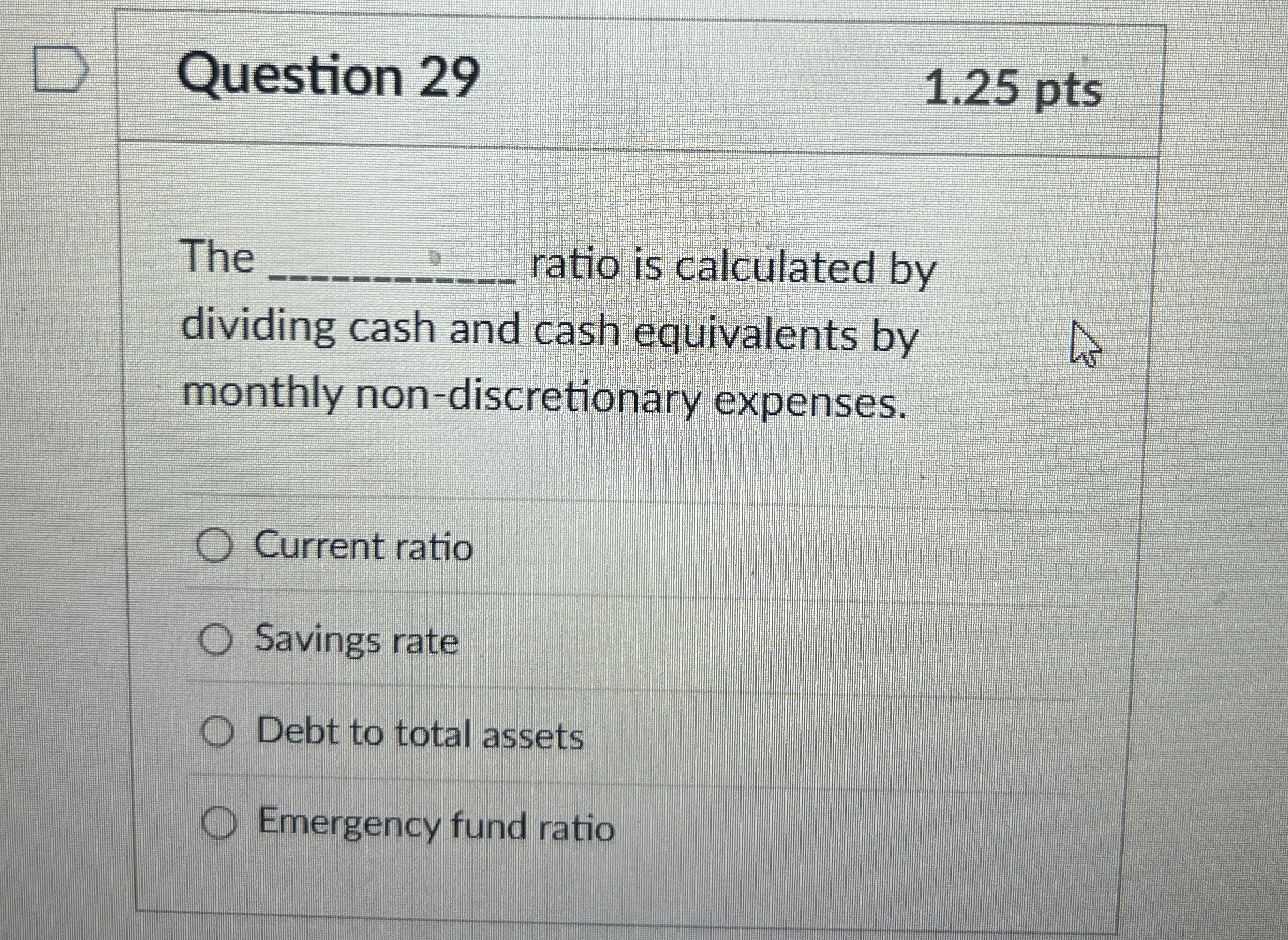 Solved Question 291.25 ﻿ptsThe q, ﻿ratio is calculated by | Chegg.com
