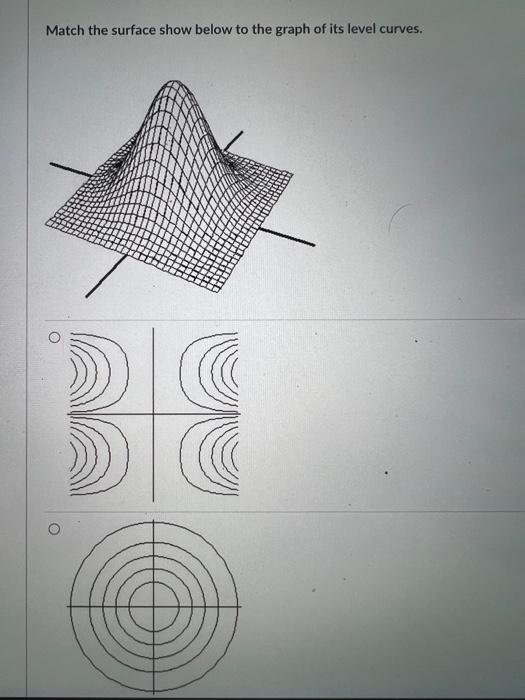 Solved Match the surface show below to the graph of its | Chegg.com