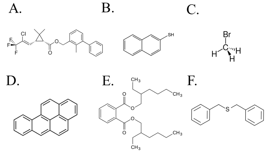 Solved name each chemical structure A.B.C.D.F. | Chegg.com