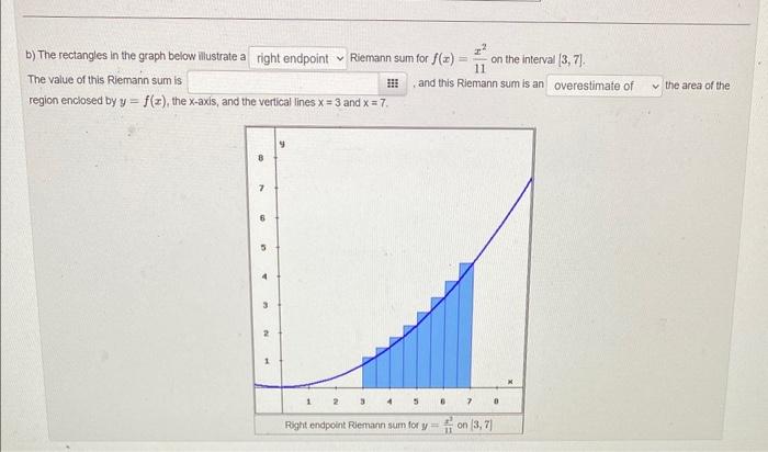 Solved (1 point) a) The rectangless in the graph below | Chegg.com