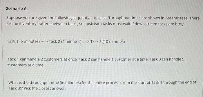 Solved Please Help Me Answer What The Throughput Capacity | Chegg.com