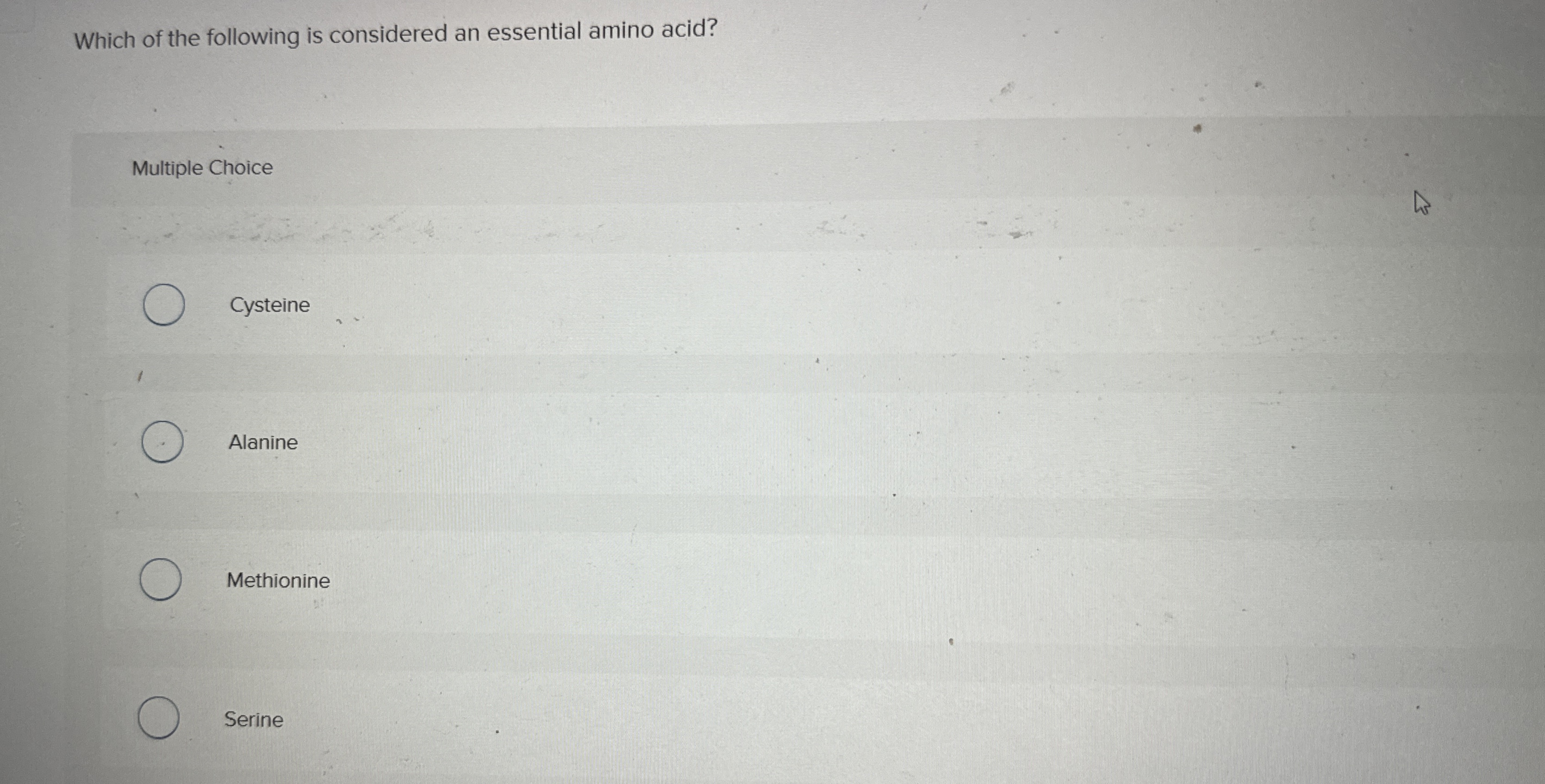 Solved Which of the following is considered an essential | Chegg.com