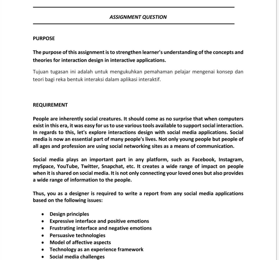 Solved ASSIGNMENT QUESTION PURPOSE The purpose of this | Chegg.com