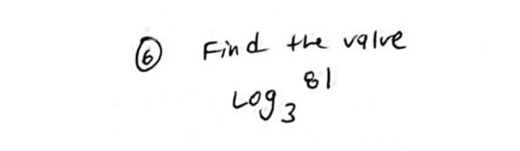 find the value of log3 81