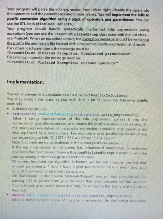 Solved For this project you will implement a simple | Chegg.com