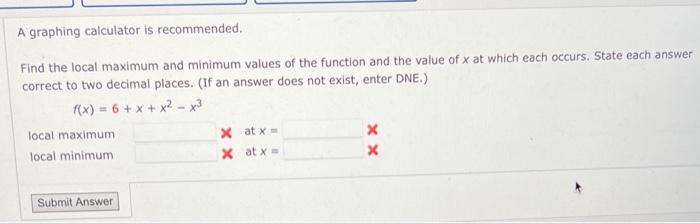 local minimum of a function calculator