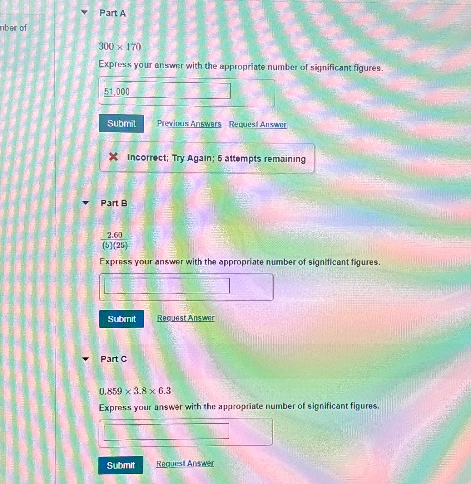 Solved Part A300×170Express your answer with the appropriate | Chegg.com