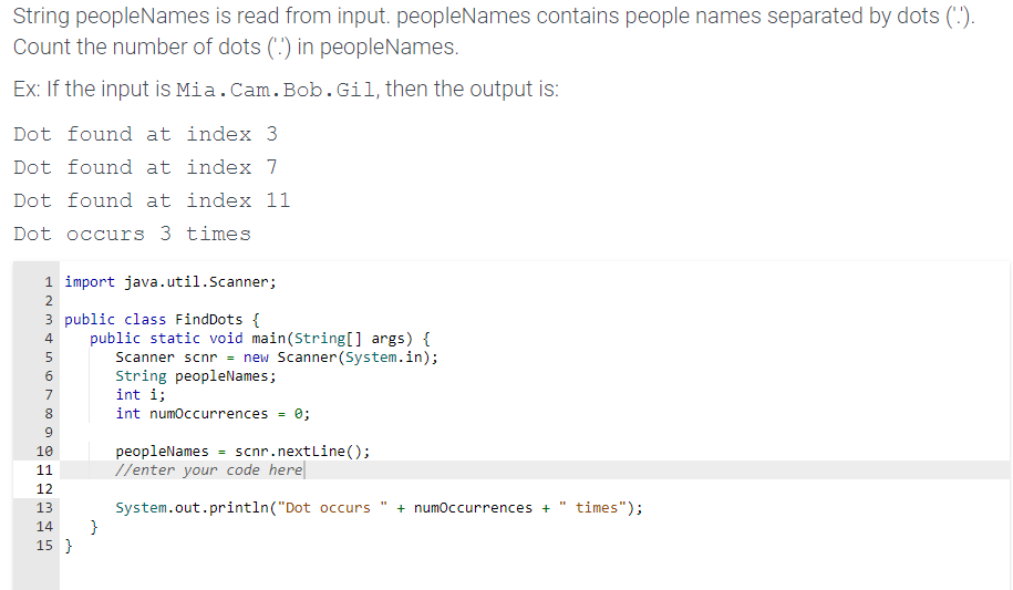 Solved In Java, please!String peopleNames is read from | Chegg.com
