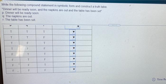Solved Write the following compound statement in symbolic | Chegg.com