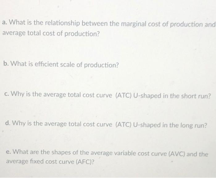 describe the relationship between marginal cost and total cost