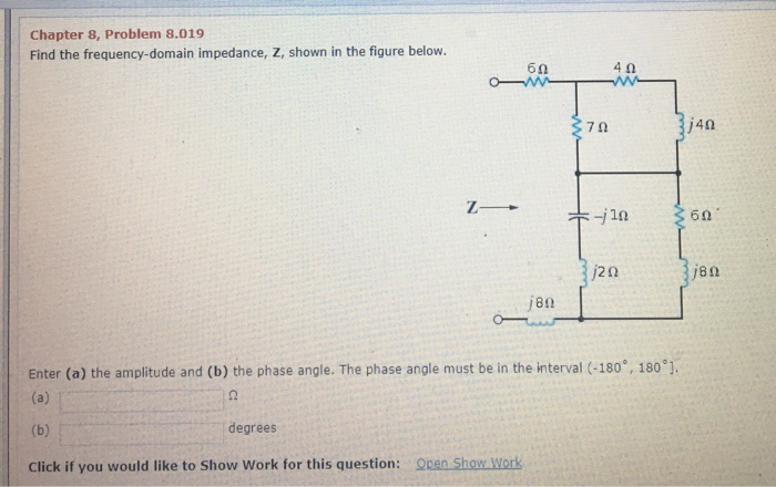 Solved Chapter 8, Problem 8.019 Find The Frequency-domain | Chegg.com