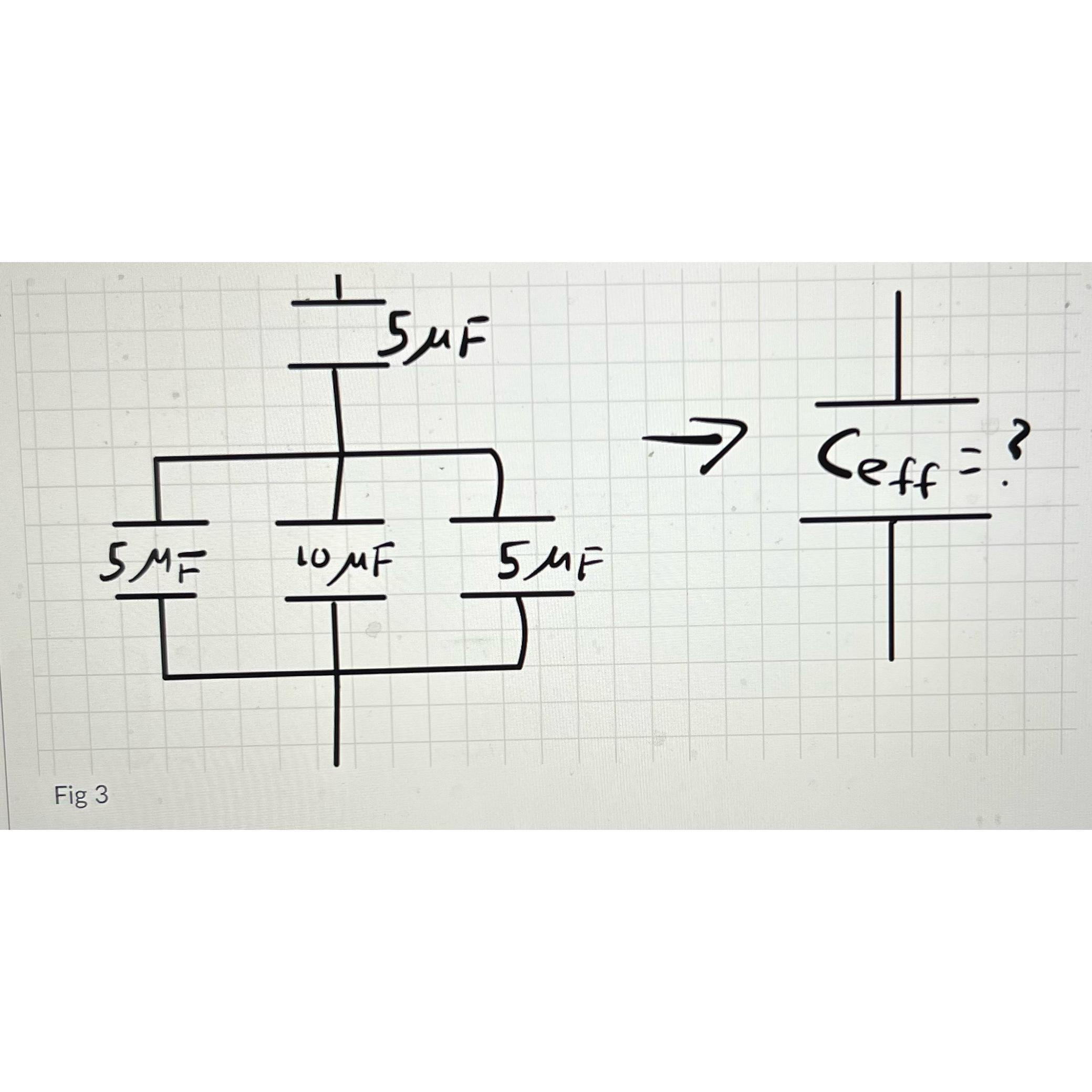 Solved For Fig 3, ﻿please find the effective capacitance of | Chegg.com
