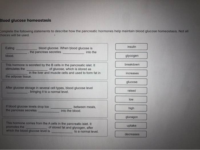 solved-blood-glucose-homeostasis-complete-the-following-chegg